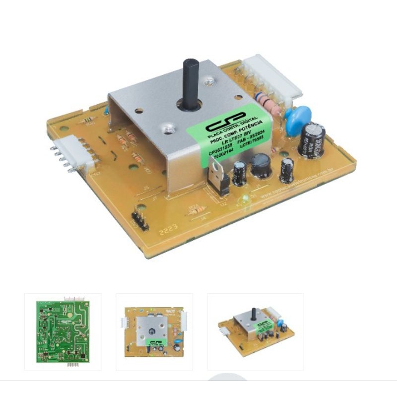 Placa controladora digital de processo compatível lavadora potência LTE07 bivolt  CP3631238   70202144