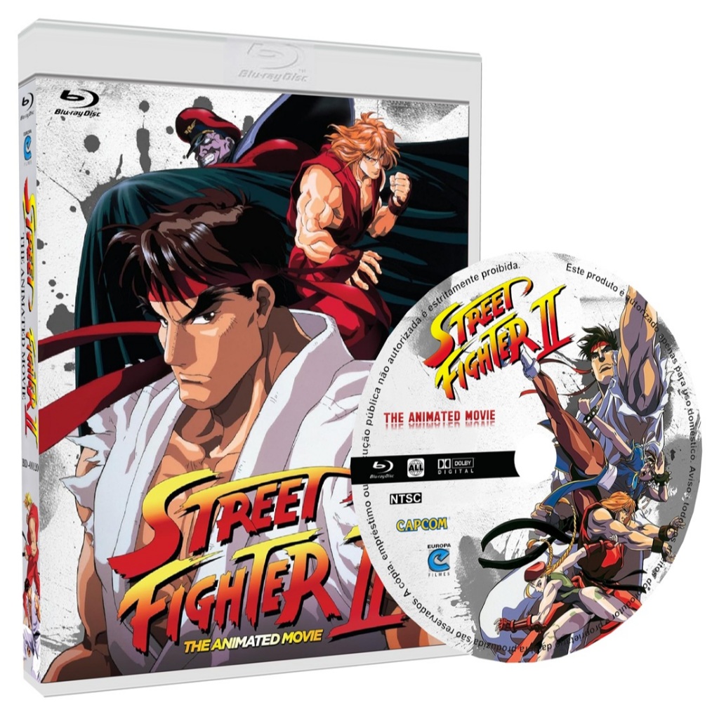 Blu-ray desenho Street Fighter 2 - O Filme - The Animated Movie - 1994 - Edição completa em bluray
