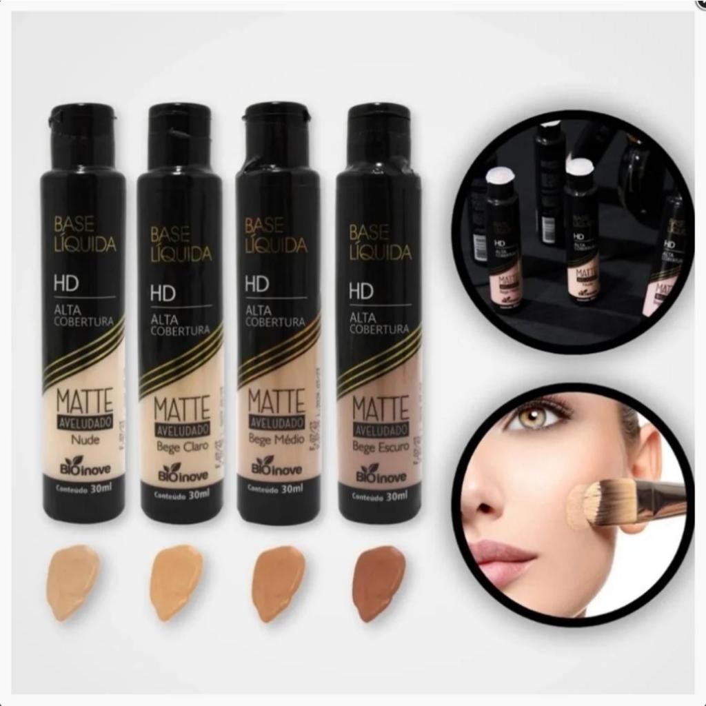 Base Líquida Alta Cobertura HD Bio Inove