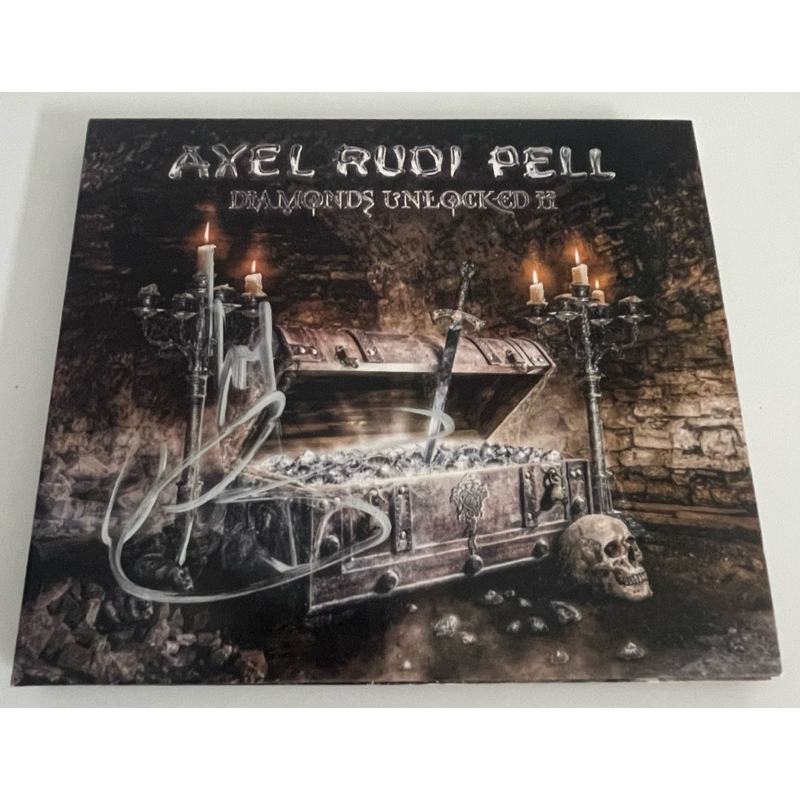 Axell Rudi Pell Diamonds unlocked II CD Autografado Johnny Gioeli Hardline