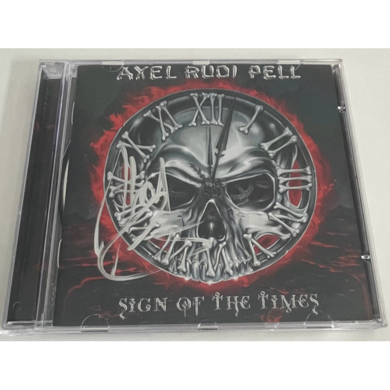 Axell Rudi Pell Sign of the Times CD Autografado Johnny Gioeli Hardline
