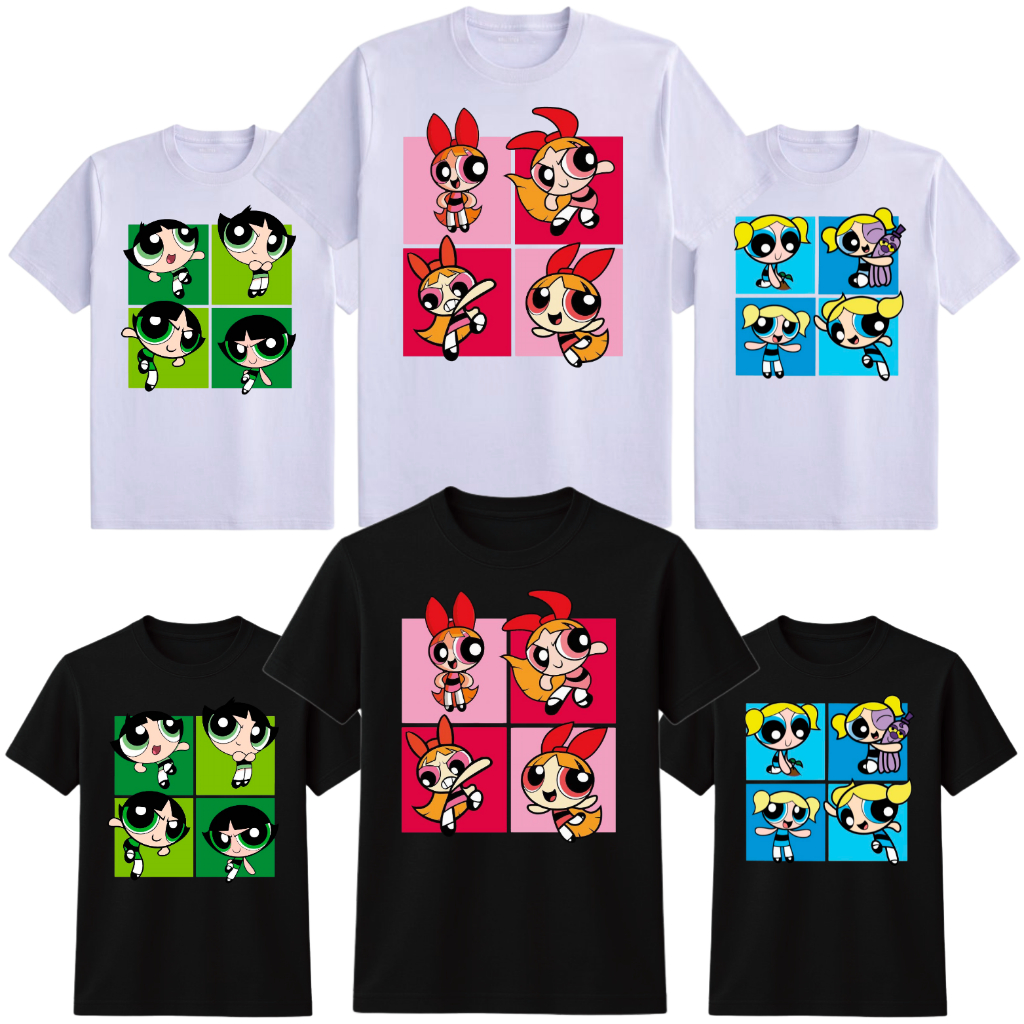 Camiseta Camisa Blusa Meninas Super Poderosas Florzinha Lindinha Docinho Estampada Infantil Algodão