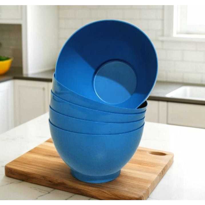 Tigela Cumbuca Bowl Azul 750ml; Kit 2,4,8,16 ou 24(Plástico). Sopa/Caldo/Petisqueira/Sobremesa.