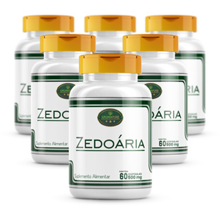 Kit 6 Frascos - Zedoária (Extrato Seco) 500 Mg - 60 cápsulas em Oferta na Shopee
