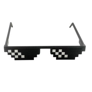 Óculos Thug Life Pixelado Meme 3D – Ideal para Festa, Fantasia, Carnaval e fotos em Oferta na Shopee