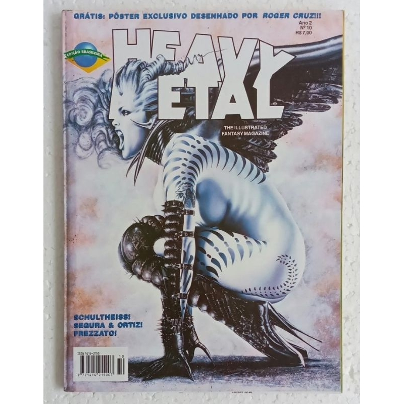 HEAVY METAL Brasil /Heavy Metal N° 10 (1997) Shultheiss! Sequra & Ortiz! Frezzato! (Edição Brasileira)