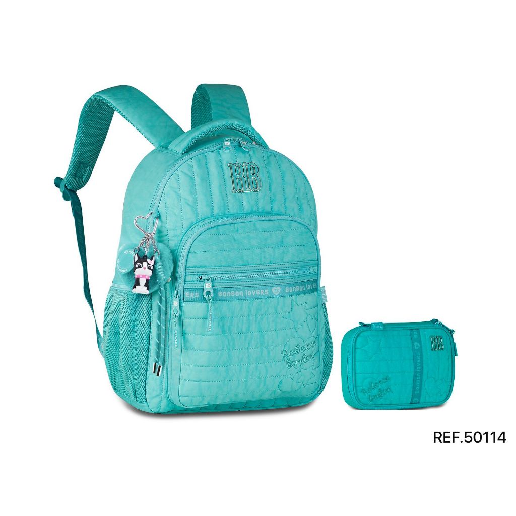 KIT MOCHILA ESCOLAR COM ESTOJO RB ORIGINAL 50114 REBECCA BONBON COSTA