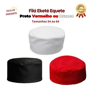 Filá Eketé Equele Branco Preto Vermelho Umbanda Candomblé em Oferta na Shopee