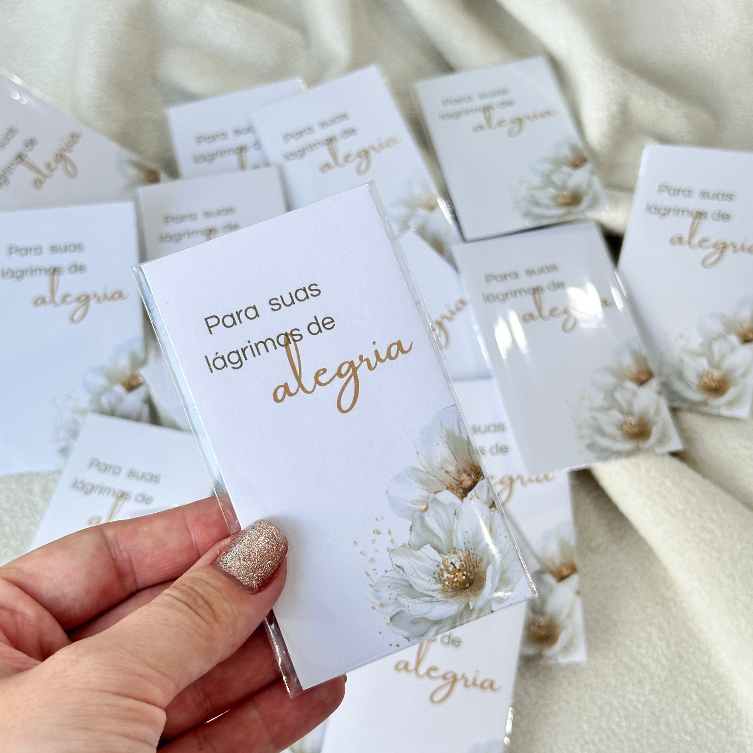 15 Lágrimas de Alegria Personalizadas para Casamento - PRONTA ENTREGA