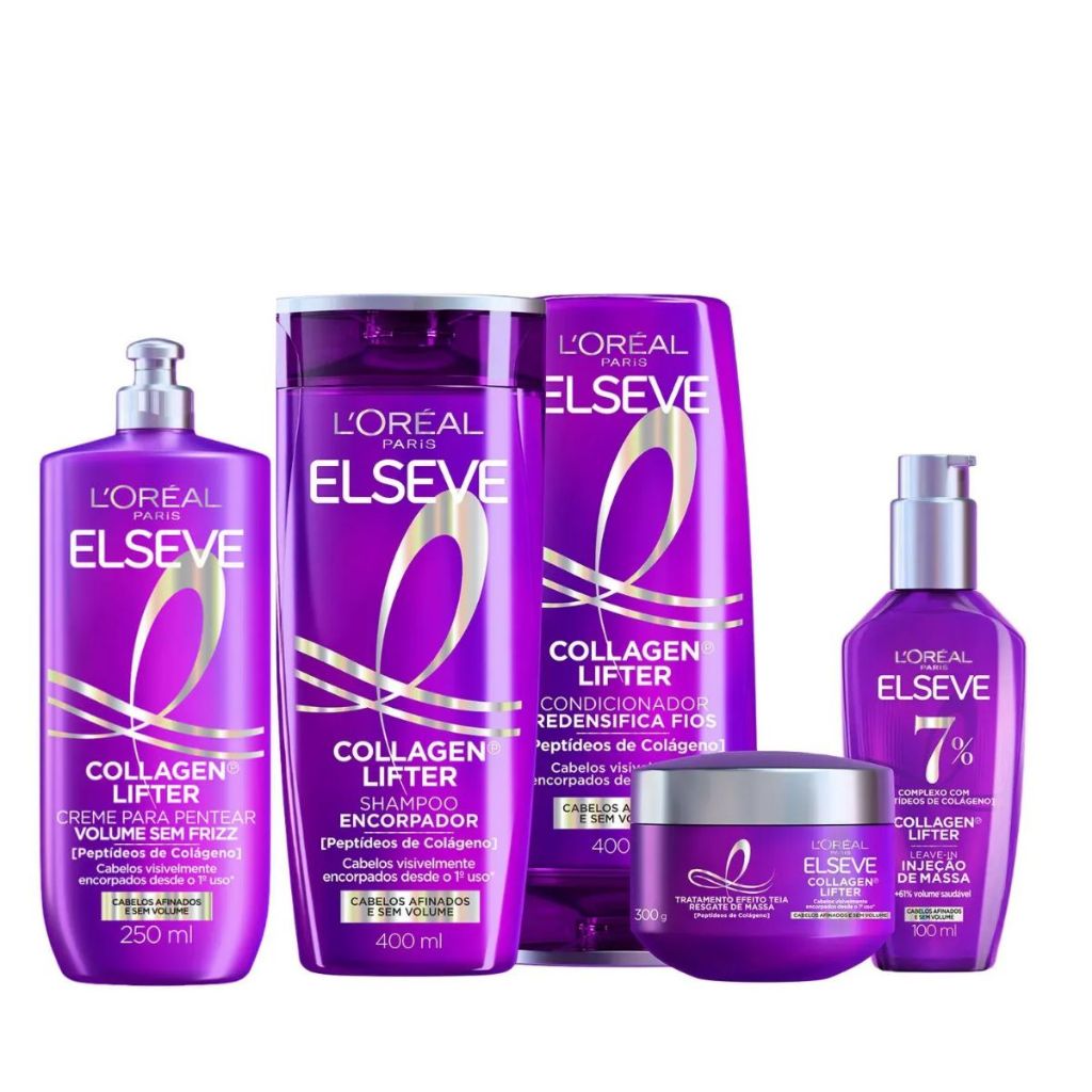 Kit Elseve Collagen Lifter com 5 produtos 400ml