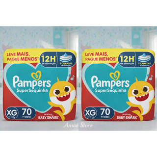 Fralda Pampers XG 70 unds - KIT C/2 em Oferta na Shopee