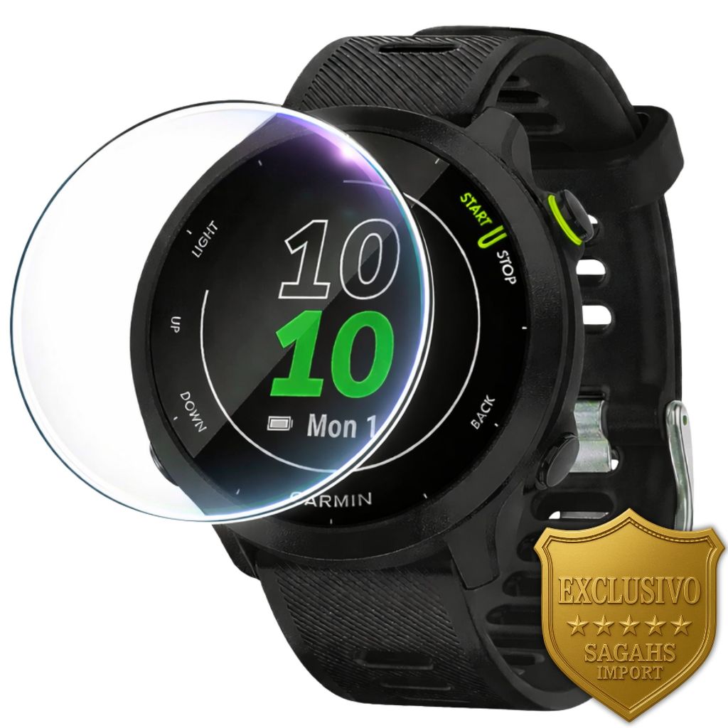Película Para Garmin Forerunner 45 Smartwatch Redondo Hydrogel Case de Proteção para Relógio