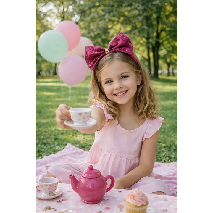 Tiara Infantil Elegante e Versátil Rosa - Festa, menina, estilosa - Mais vendida