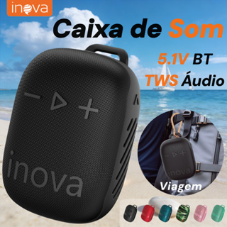 Inova Caixa de som portátil –IPX6 Resistência à água, TWS Áudio + Suporta Bluetooth V5.1 em Oferta na Shopee
