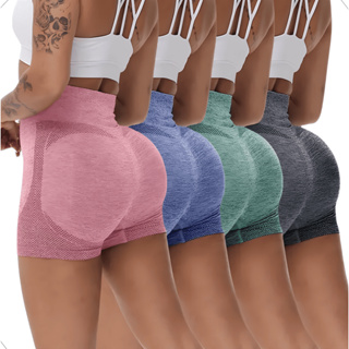 Kit 4 ou 1 Short Legging Feminino Levanta Bumbum Sem Costura Cintura Alta Academia Fitness em Oferta na Shopee