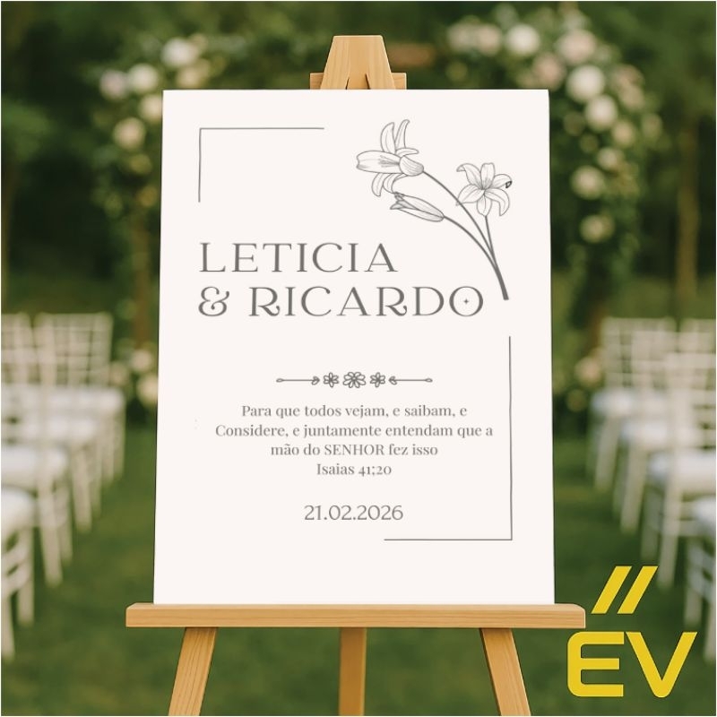 Quadro, placa decorativa para recepção de casamento bem vindos ao nosso casamento com nomes e datas