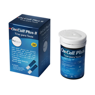 Tiras para Medir Glicose On Call Plus - Teste de Glicemia Rápido e Preciso - 50 Tiras (1 caixa) em Oferta na Shopee