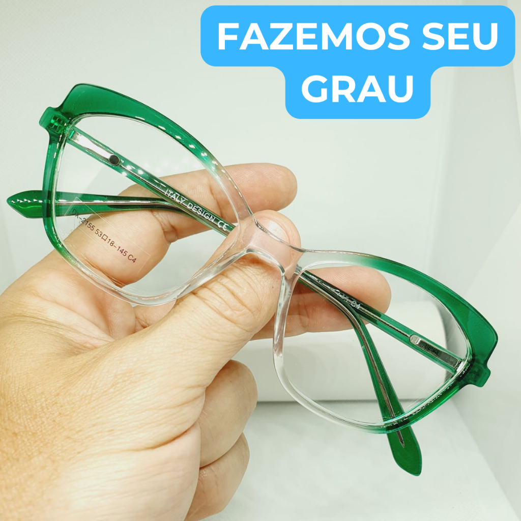 Armação de Óculos de Grau Feminino Verde: Onde Comprar | BuscaProdutos