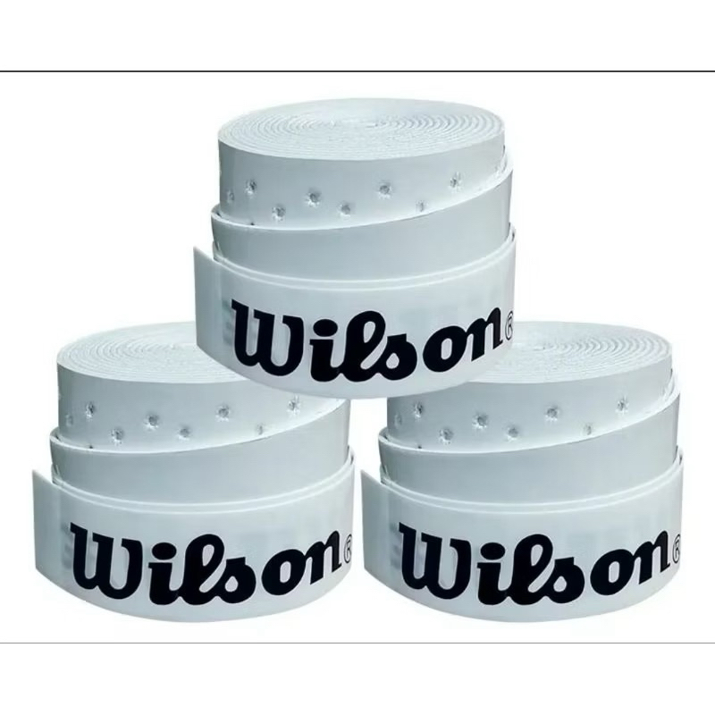 kit 3 Overgrip Wilson Para raquete Beach Tennis Padel Pickleball tennis Cor Branco perfurado envio imediato