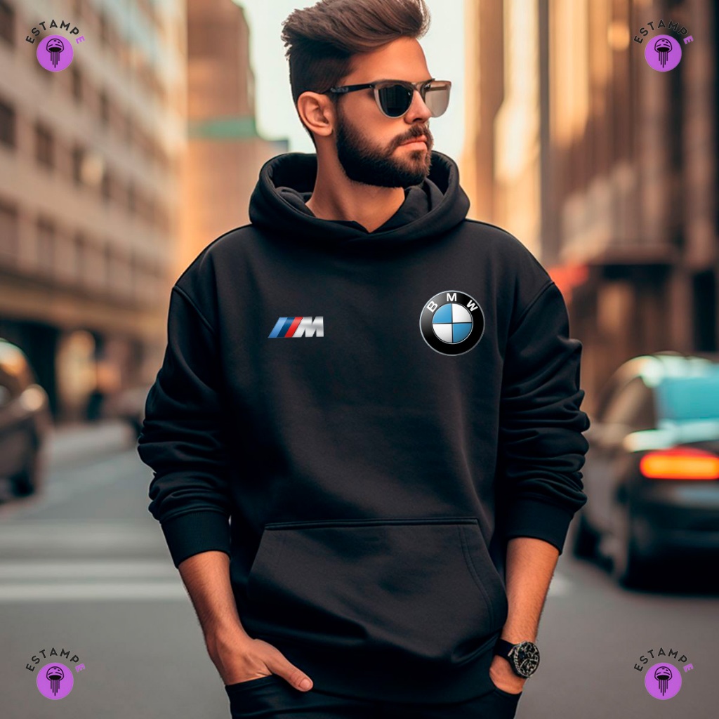 Moletom Canguru Adulto BMW M3 Competition Blusa De Frio Agasalho Casaco Unissex