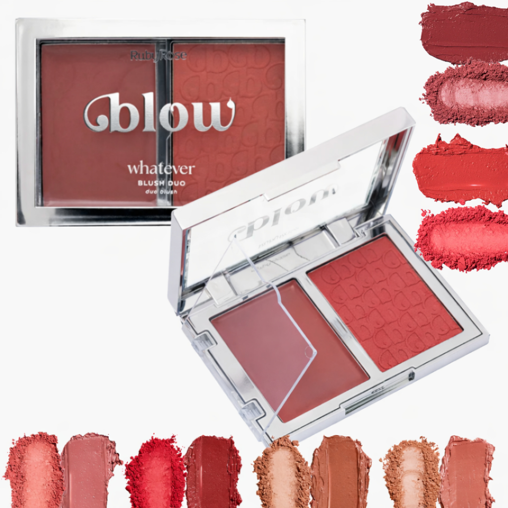 Blush Duo Whatever  Linha Blow Ruby Rose - LANÇAMENTO