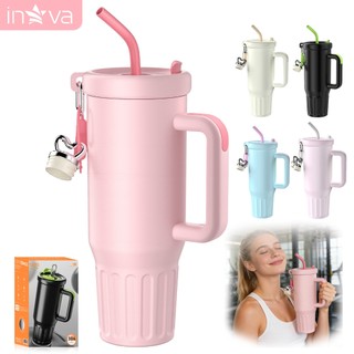 INOVA Copo Térmico Inox Portátil 1200ml/1.2L Garrafa Térmica Inoxidável com Tampa e Canudo garrafa termica garrafa