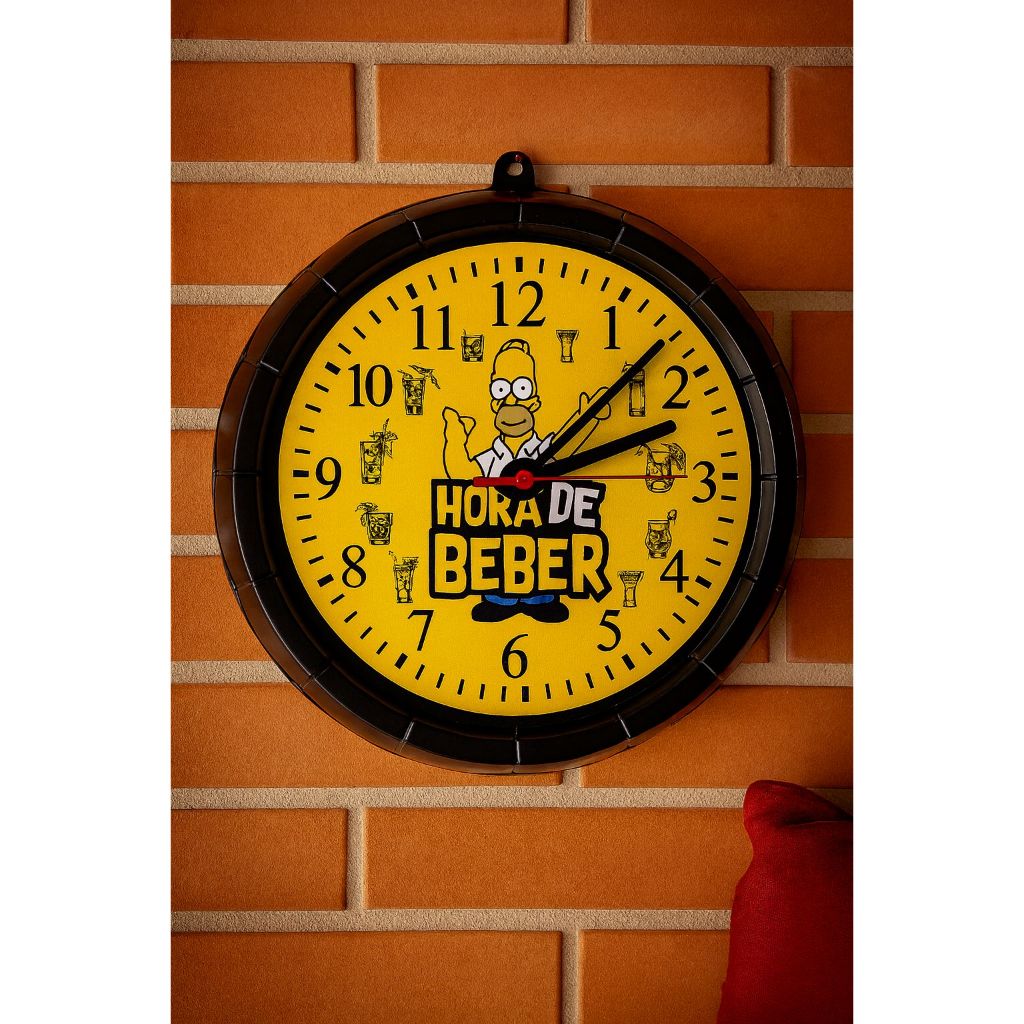 Rélogio Decorativo de Parede Áreas e Sacadas de Lazer Áreas Gourmet 27cm Analogico em Oferta na Shopee