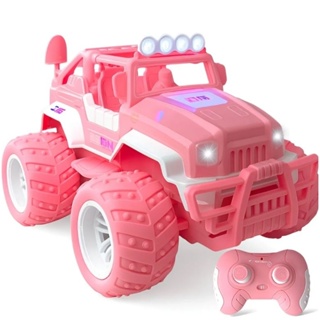 Carrinho Controle Remoto Jipe Rosa Para Menina Off Road
 em Oferta na Shopee