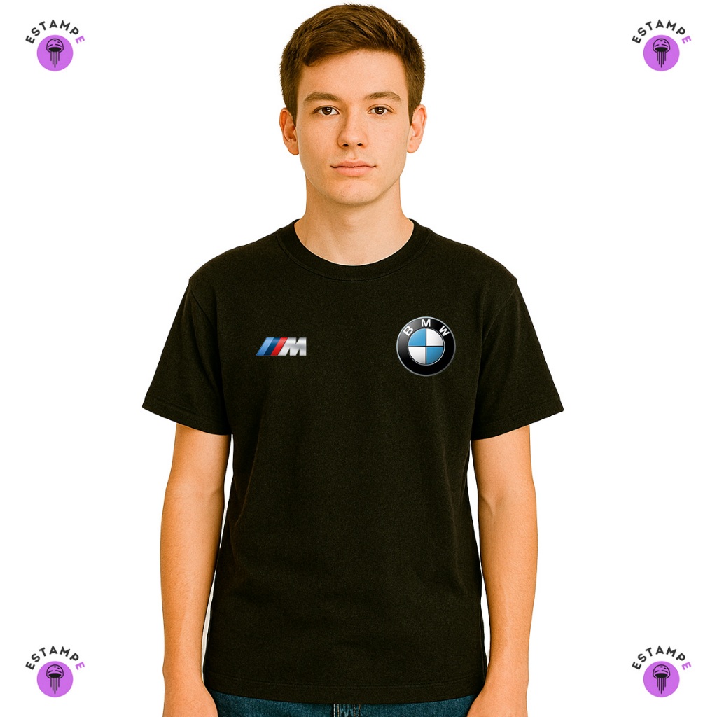 Camisa Camiseta Infantil BMW M3 Competition Blusa 100% Algodão Premium Infantil Unissex Menino Menina