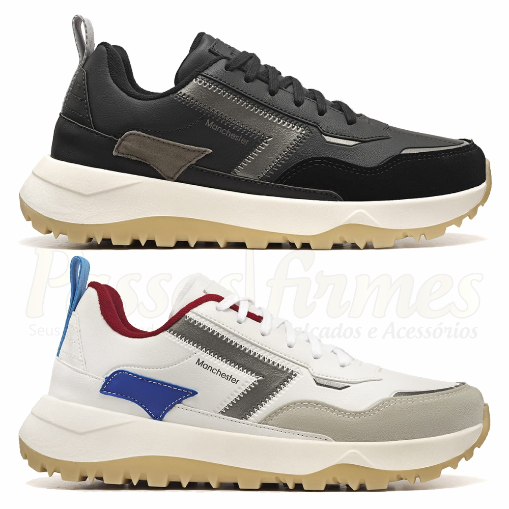 Tênis Casual Robusto District Manchester - A623 em Oferta na Shopee