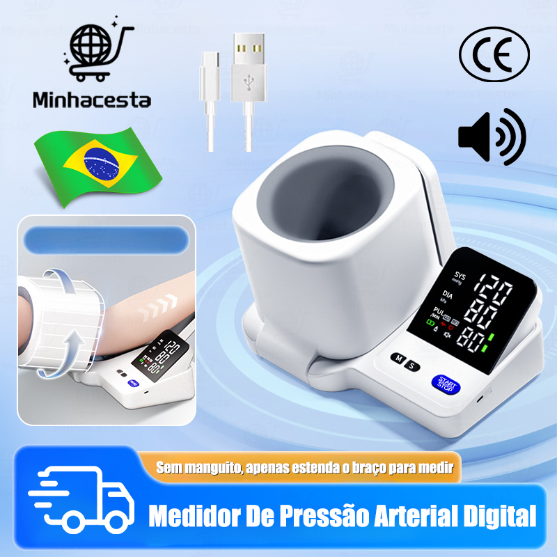 Aparelho Medidor De Pressão Arterial De Braço Digital Inteligente Com Voz Monitor Inteligente N12
