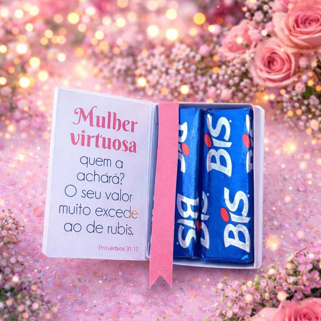 Lembrançinhas Mini Bíblia Personalizada culto, Batizados etc...P/ 2 BIS-Somente  a Caixinha  o Bis não Acompanha