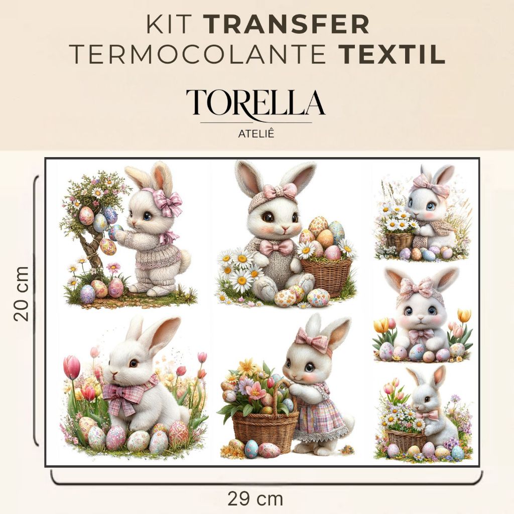 DTF Transfer Termocolante Téxtil Páscoa em Oferta na Shopee