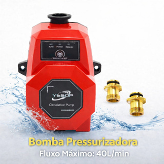 Bomba Pressurizadora Residencial Silenciosa 120W Bivolt 127/220V para Torneira Água Quente e Fria Vermelha Yesop em Oferta na Shopee