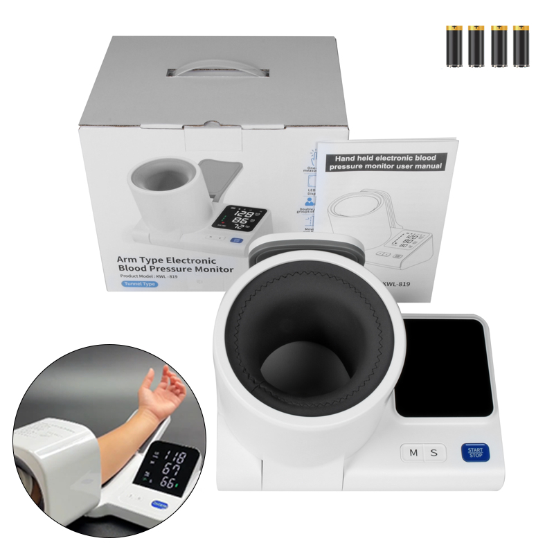 Monitor digital de pressão arterial de braço totalmente automático Grande tela LED Armazenamento memória dupla N12