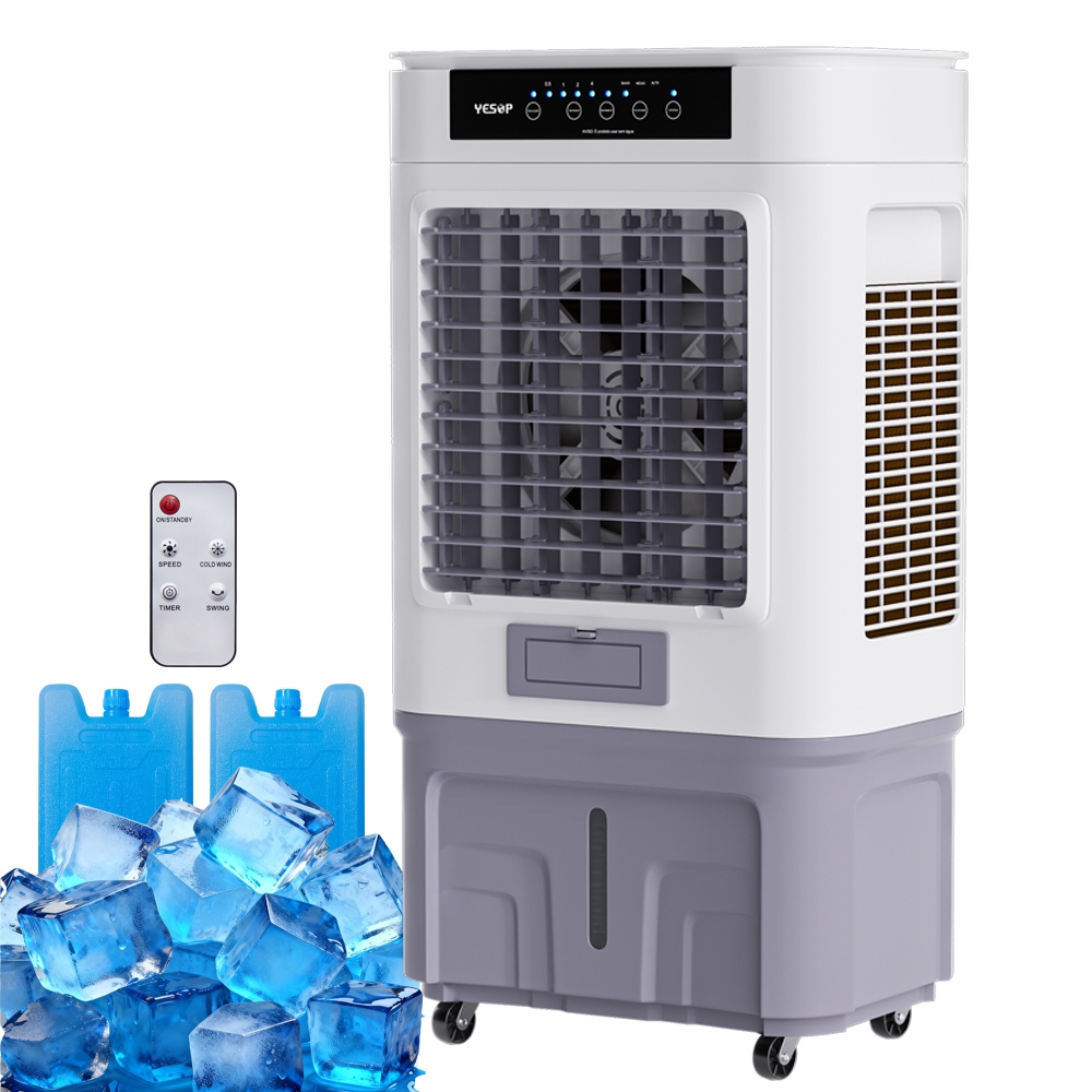 Climatizador de Ar Portátil Frio Silencioso Yesop Controle Remoto 3 em 1 Umidificador Ventilador Grande Baixo Consumo em Oferta na Shopee