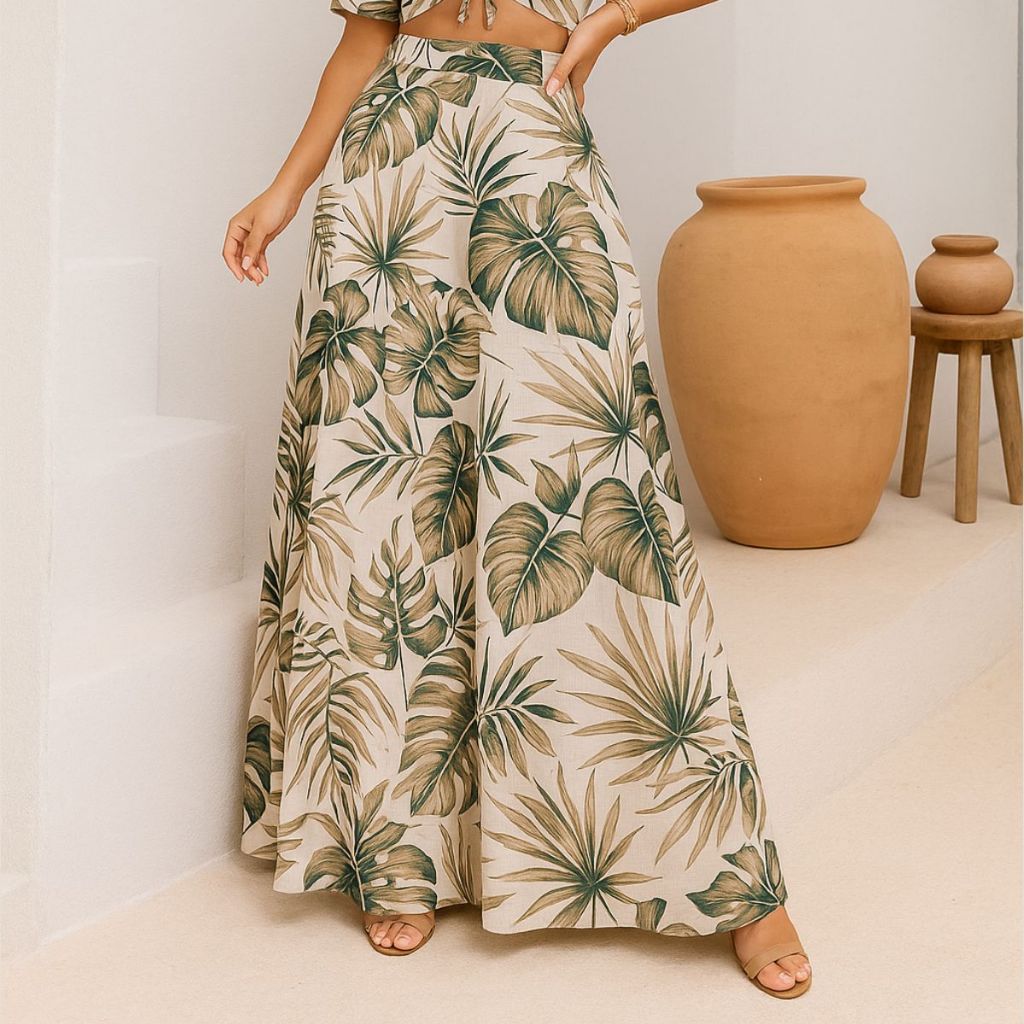 Saia Longa Feminina Moda Evangélica Crente Saião Comprida Praia Piscina Elegante Formatura Festa