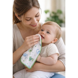 Kit 12 Unidades Pano de Boca Bebê Fralda de Boca Babete 100% algodão 30cm X 30cm em Oferta na Shopee