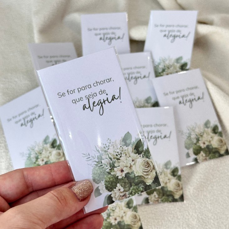 70 Lágrimas de Alegria Personalizadas para Casamento - PRONTA ENTREGA