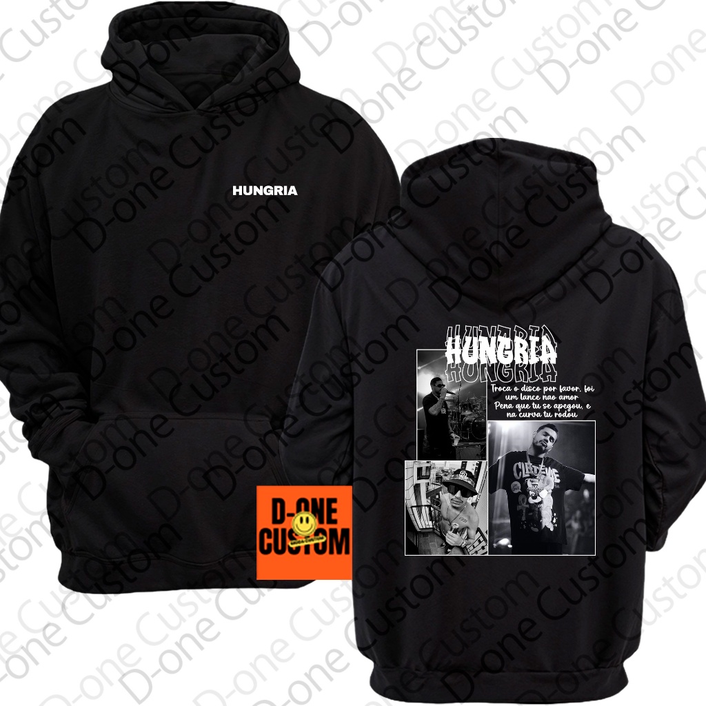 Blusa Moletom Estampado Hungria HipHop Homenagem Show O Playboy Rodou Trap Rapper Casaco Capuz