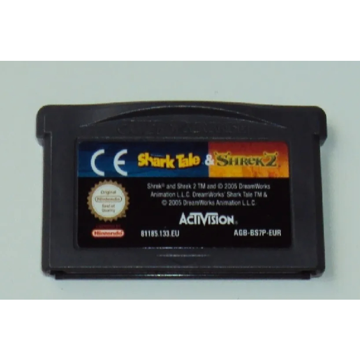 Shrek 2 E Shark Tale Original Europeu Para Game Boy Advance - Funcionando - Usado