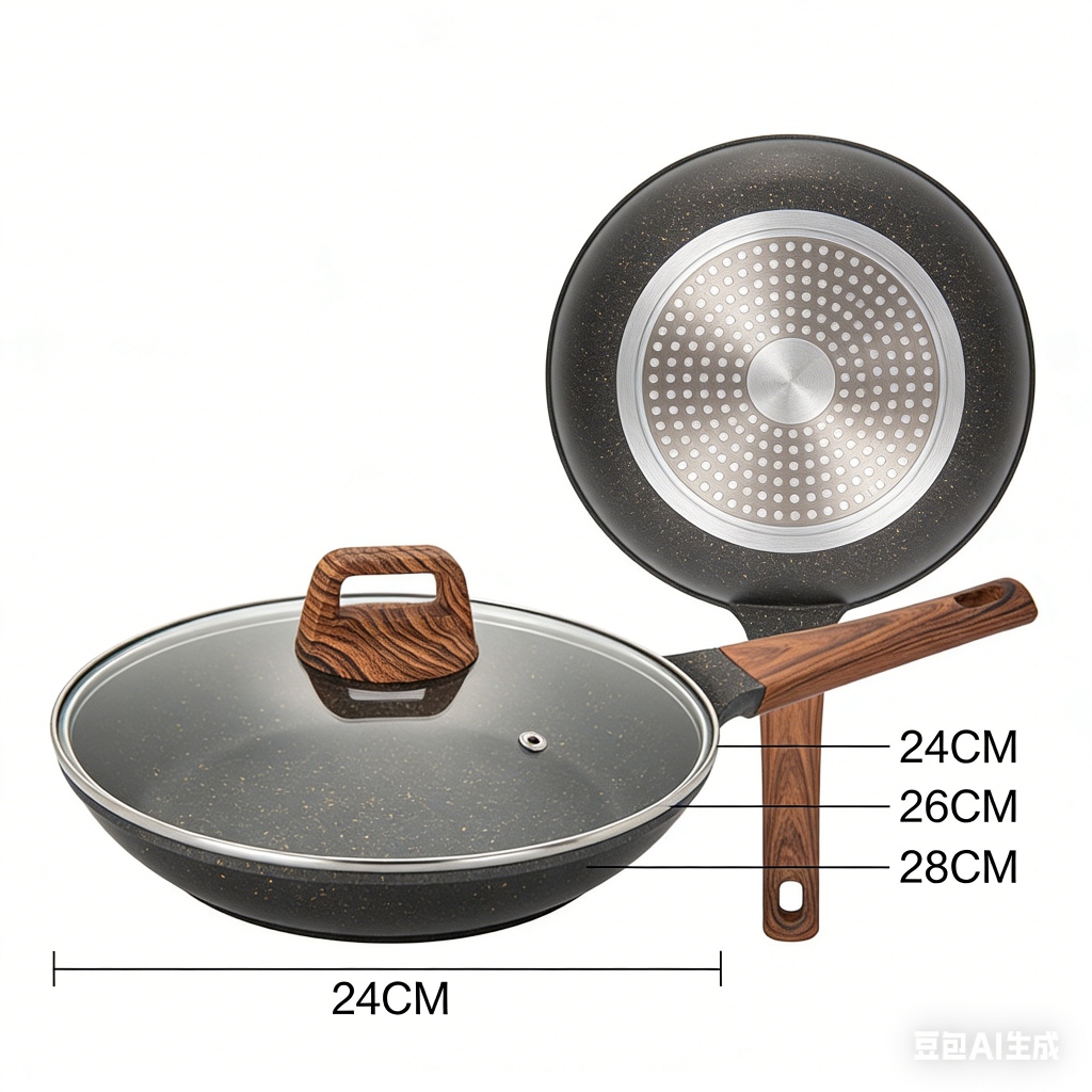 Imagem Panela Frigideira de Granito com Revestimento Premium Uso Diário-VidaBox