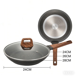 Panela Frigideira de Granito com Revestimento Premium Uso Diário-VidaBox em Oferta na Shopee