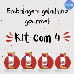 Saquinho Embalagem Higiênica Bopp com 1000 unidades Geladinho Gourmet Sacolé Juju Dindin chup-chup Gelinho Flau Laranj