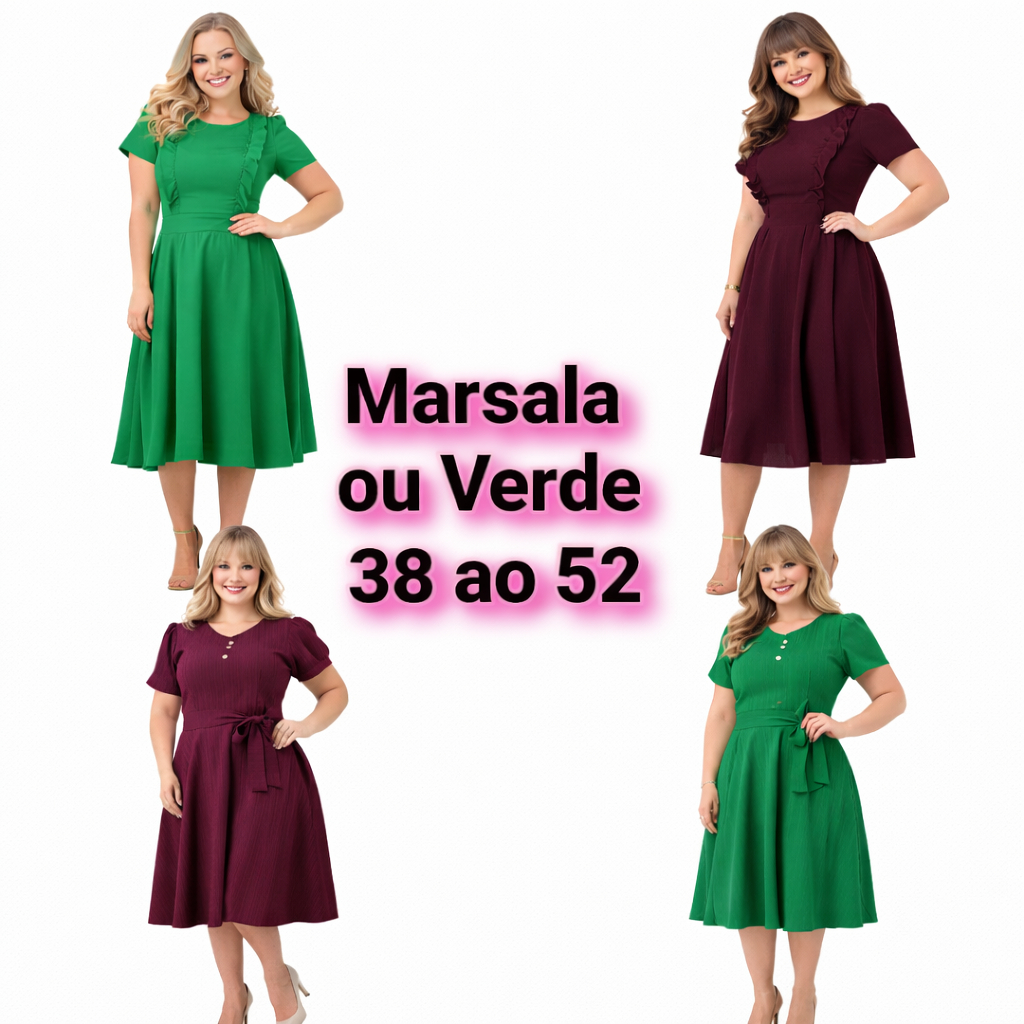 Vestido Moda Evangélica Mais Vendido Midi Plus Size Estilo Sobre Tudo Manga princesa Executiva Moda Evangélica