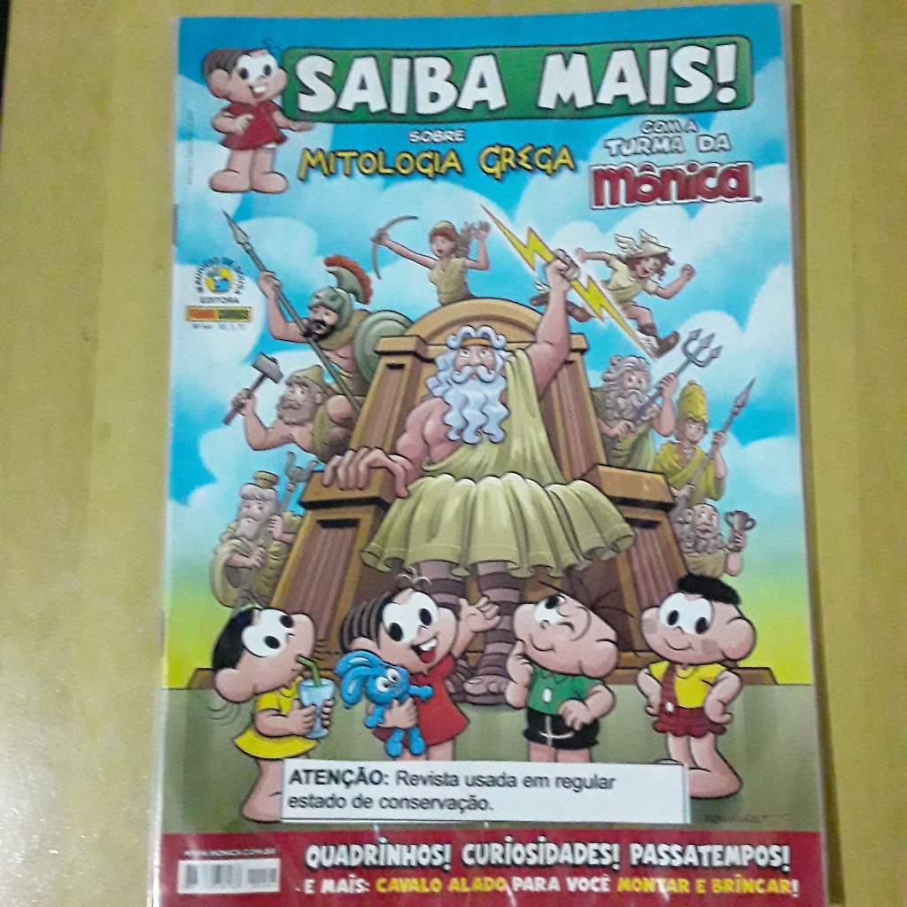PL45 REVISTA SAIBA MAIS TURMADA MÔNICA Nº64 MITOLOGIA GREGA (POUCO AMASSADA)