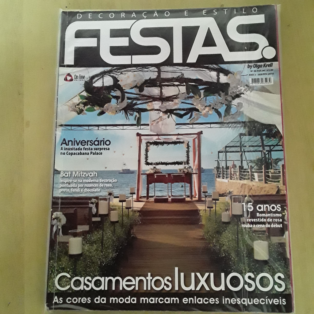 PL46 REVISTA FESTAS DECORAÇÃO E ESTILO Nº8 2010 CASAMENTOS LUXUOSOS