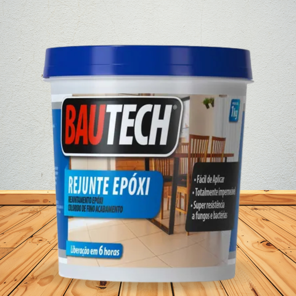 Rejunte Epoxi Profissional 1 kg Bautech Impermeável Banheiro Cozinha Piscina Área Externa Porcelanato Cerâmica Anti Mofo em Oferta na Shopee