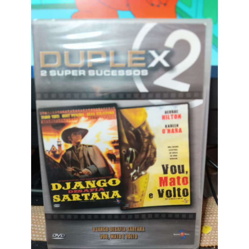 DVD - Duplex2 - 2 Super Sucessos - Django Desafia Sartana - Vou, Maro e Volto (Lacrado)