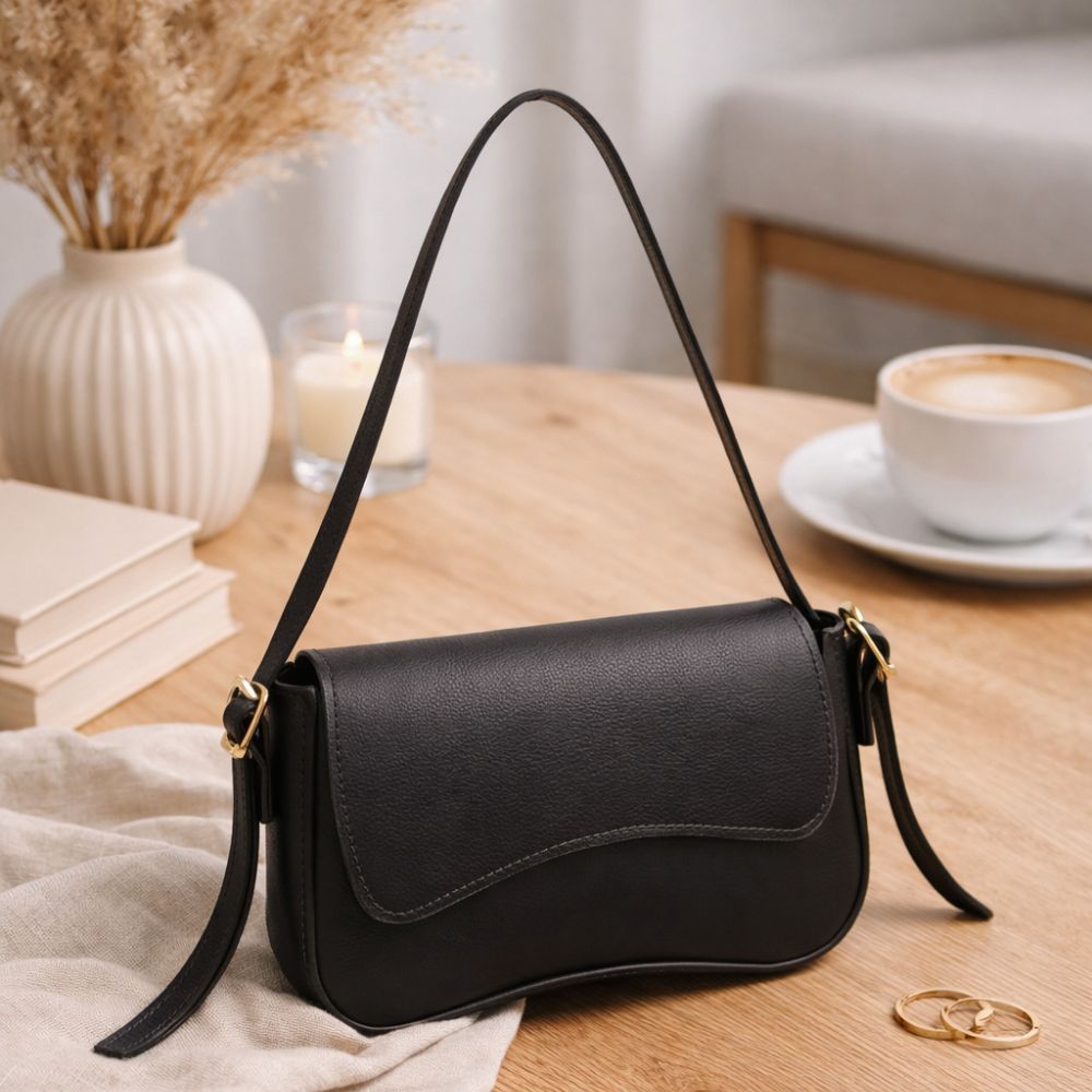 Bolsa Feminina Baguete Alça De Ombro Ajustável Dhaffy em Oferta na Shopee